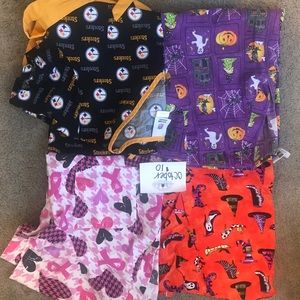 Scrub prints. All size small.